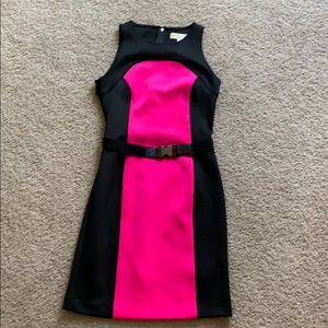 Micheal Kors size 2 black and pink sleeves dress